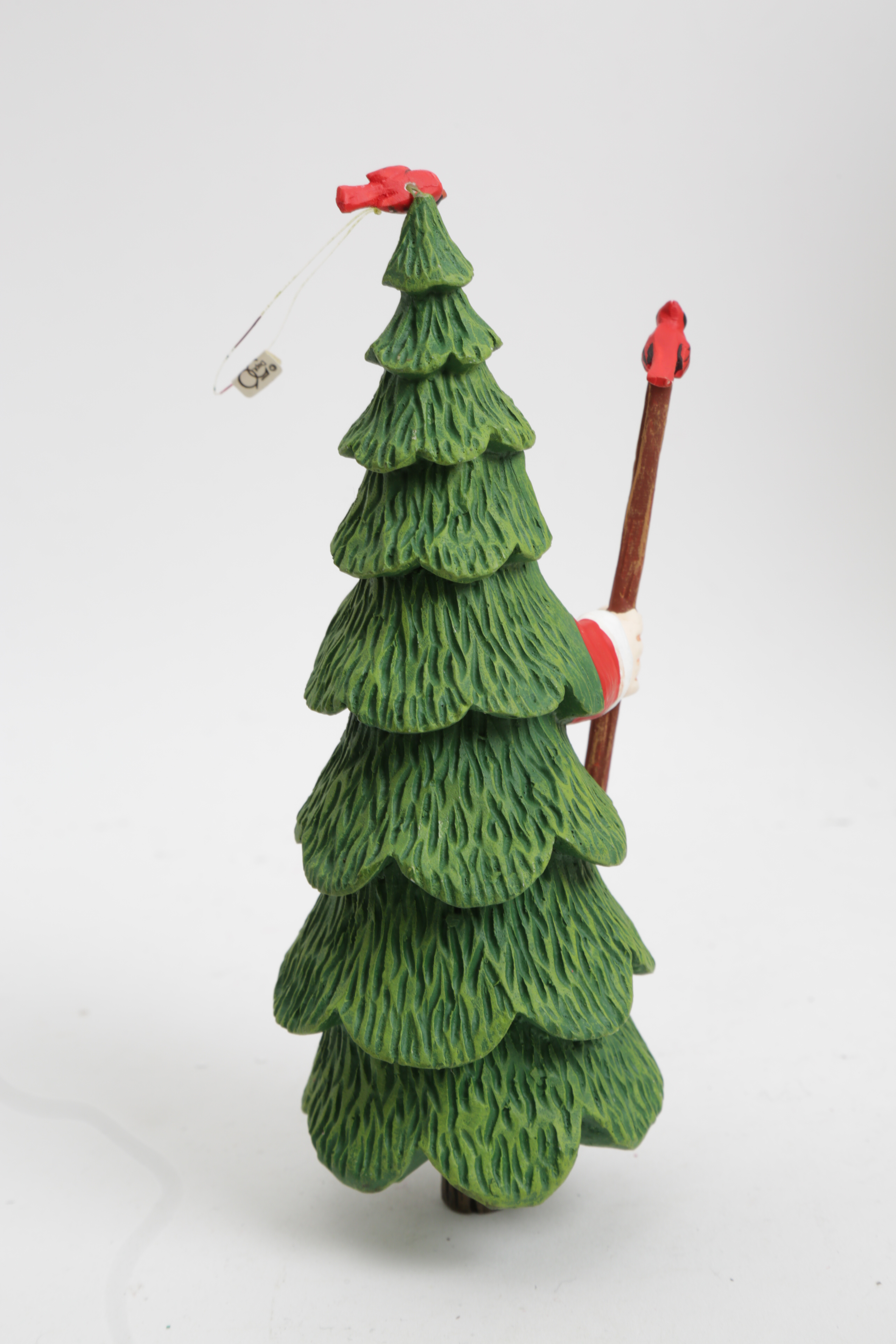 Assortment of Hand Painted Wood Santa and Snowman Carvings