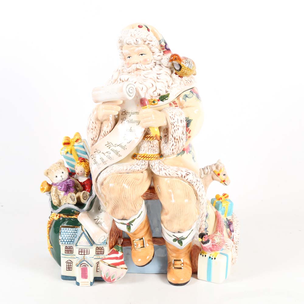 Waterford Holiday Heirloom "Georgian Santa" Cookie Jar