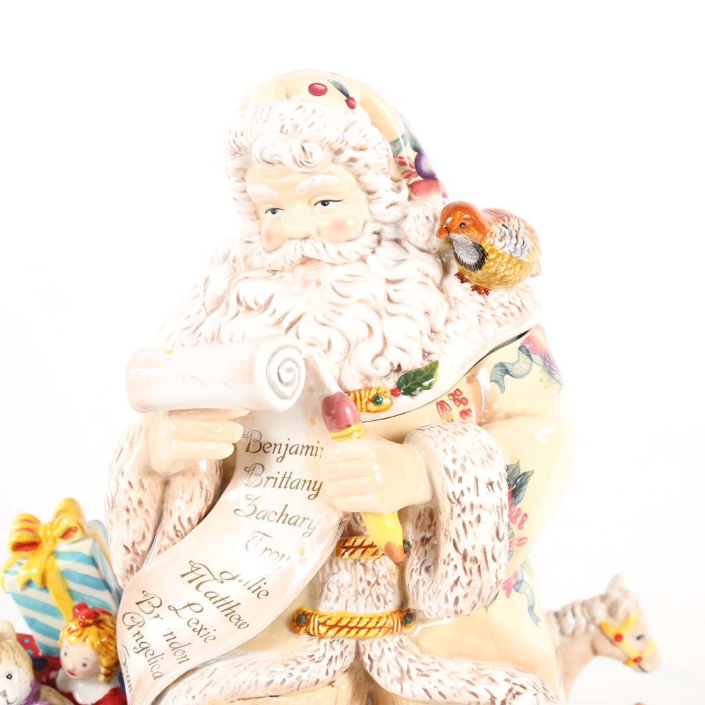 Waterford Holiday Heirloom "Georgian Santa" Cookie Jar