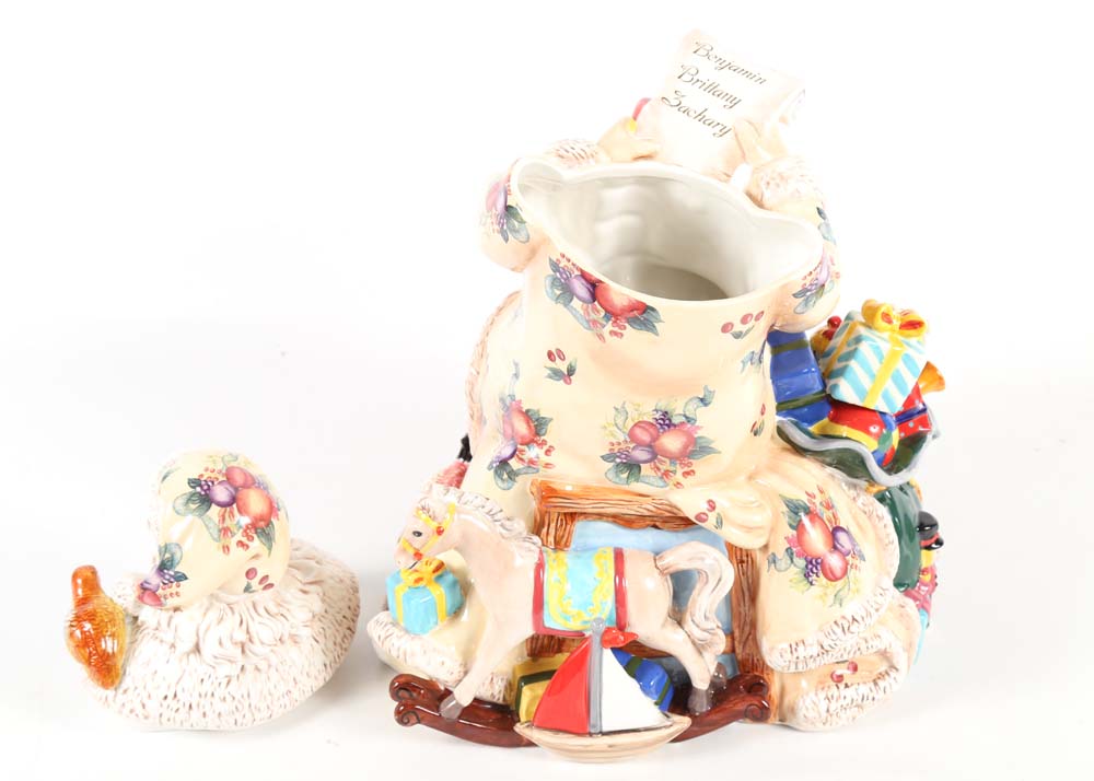 Waterford Holiday Heirloom "Georgian Santa" Cookie Jar