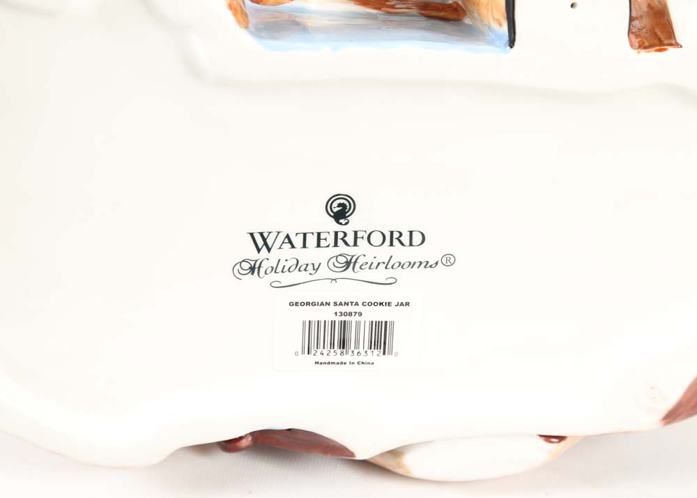 Waterford Holiday Heirloom "Georgian Santa" Cookie Jar