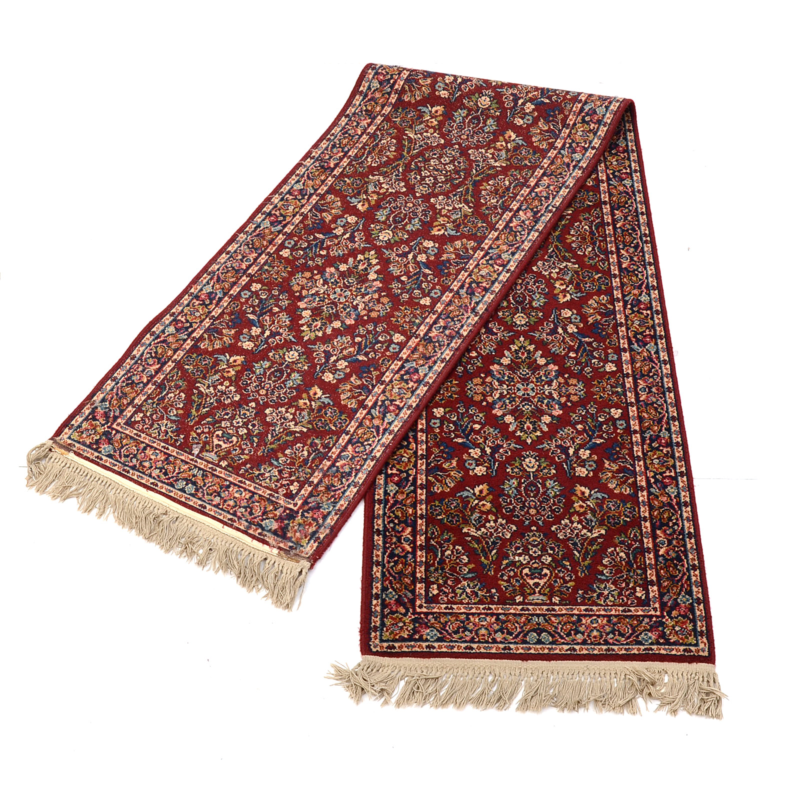 Power Loomed Sarouk-Style Carpet Runner