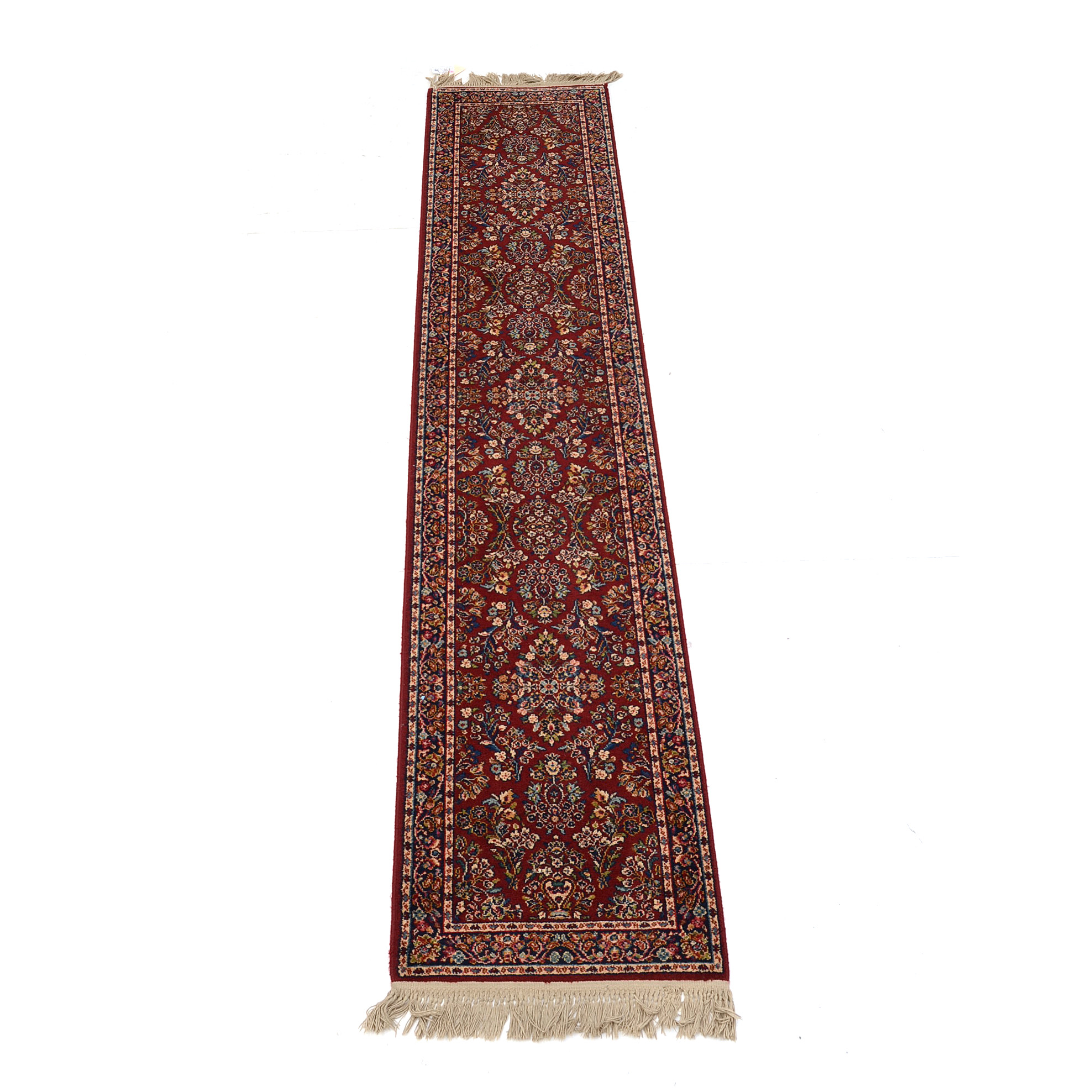 Power Loomed Sarouk-Style Carpet Runner