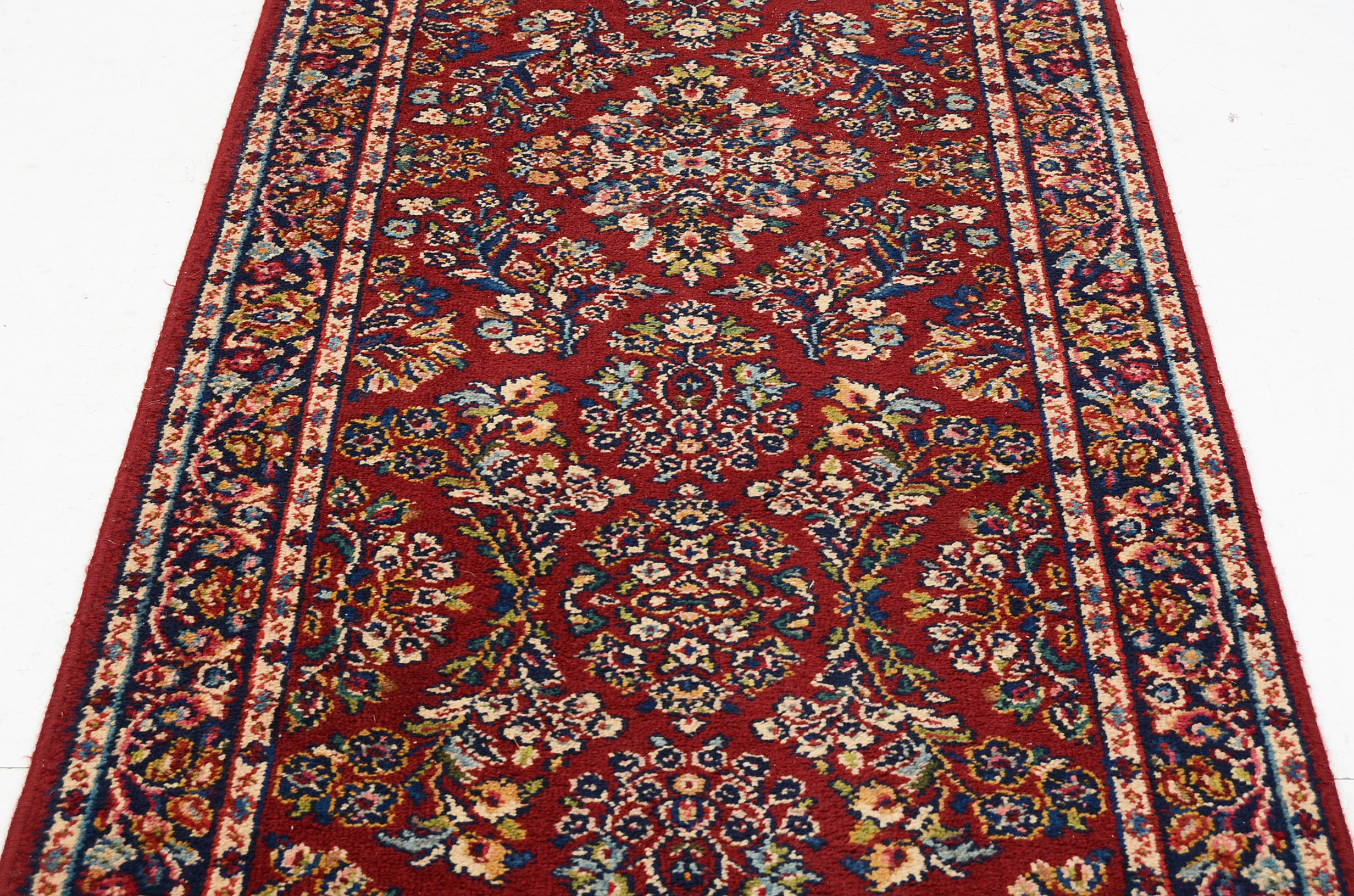 Power Loomed Sarouk-Style Carpet Runner