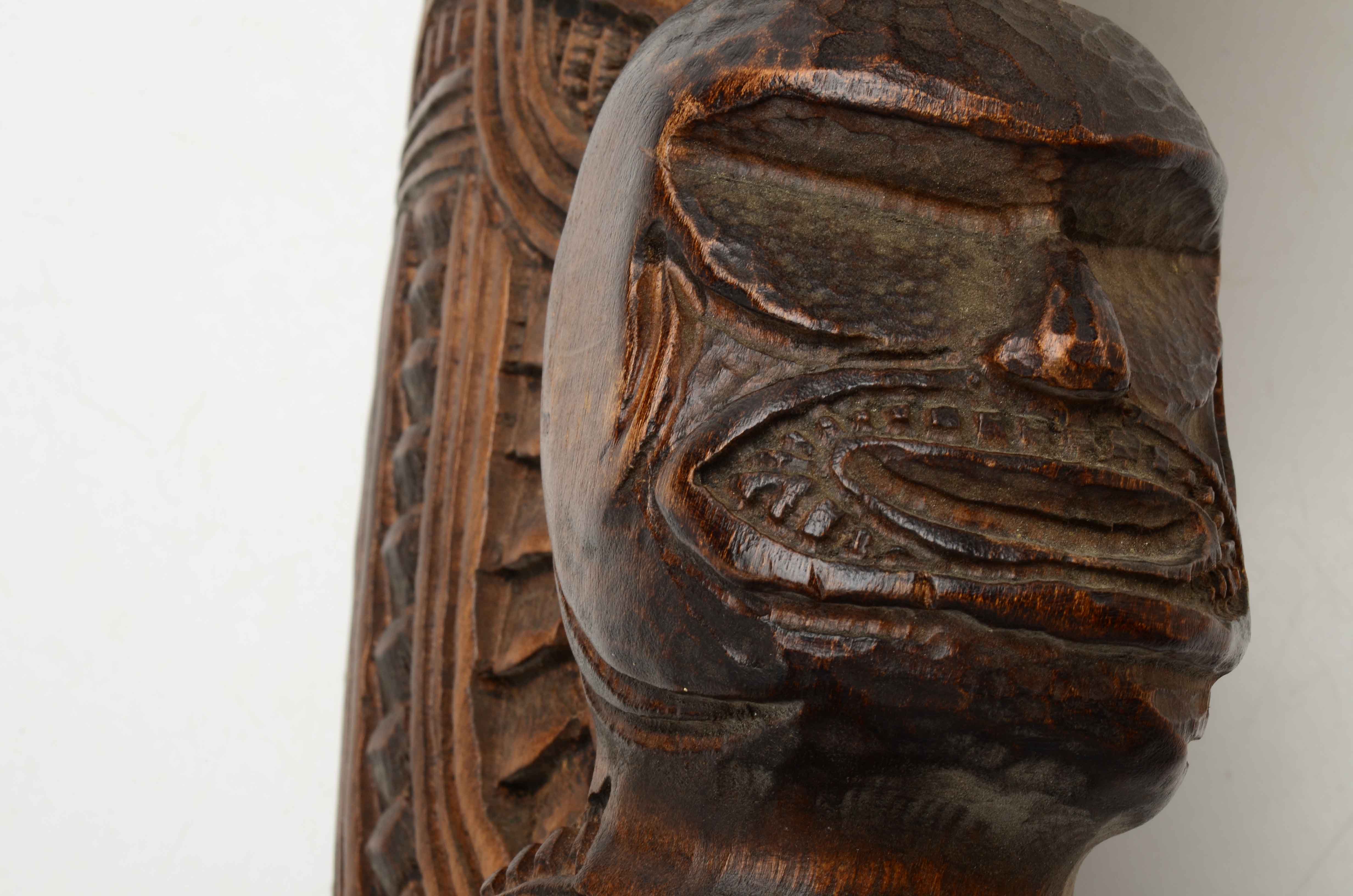 Replica of a Fish Hook Fijian Club