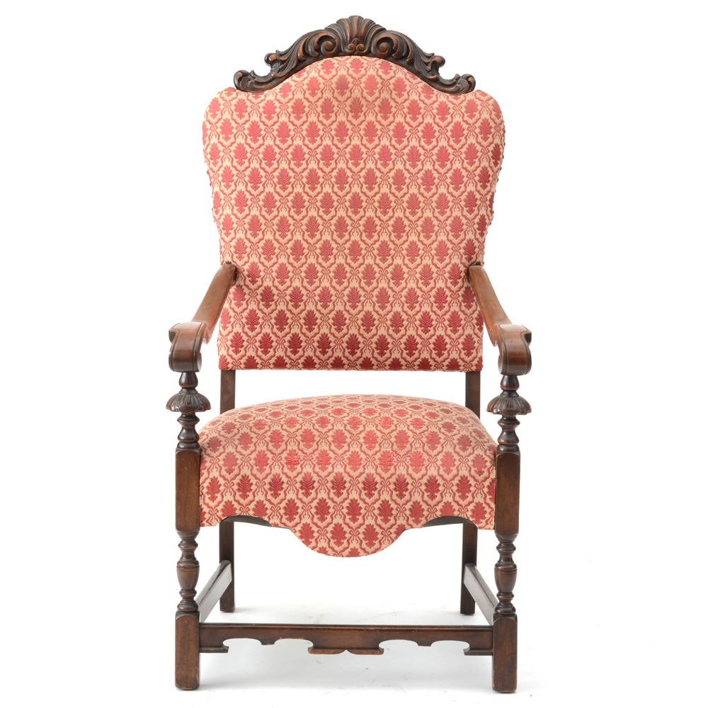 Armchair with Carved Crest