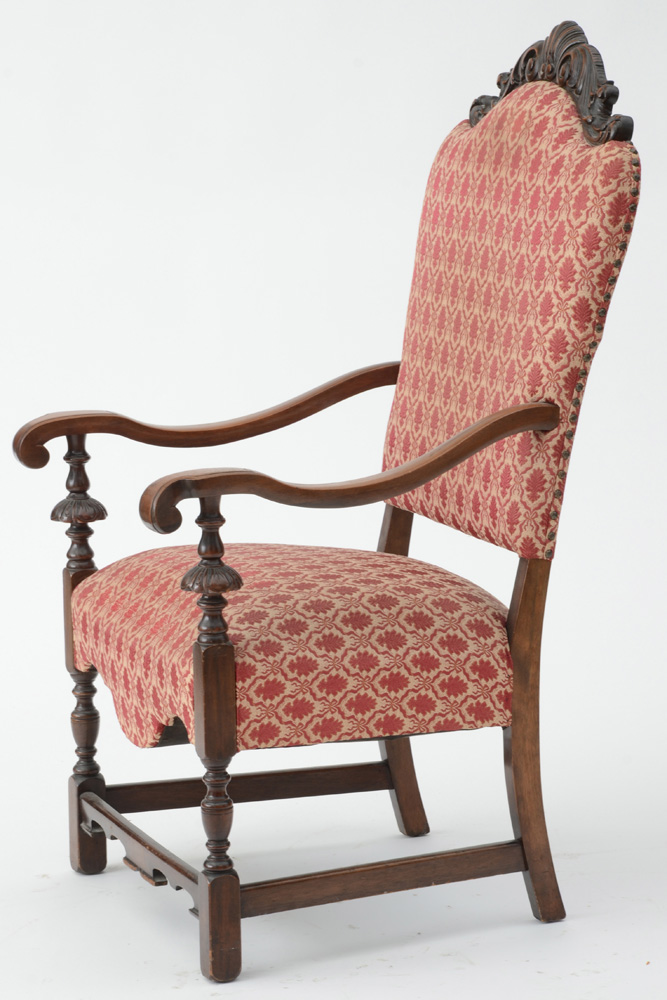 Armchair with Carved Crest