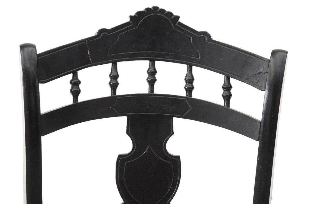 Antique Hand-Caned Side Chair