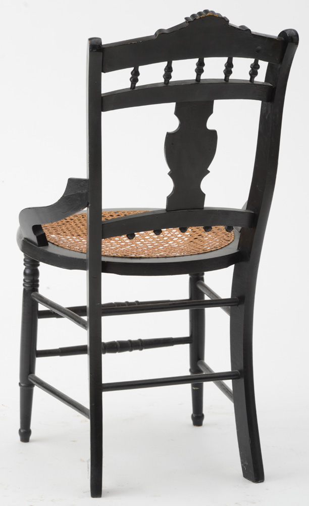 Antique Hand-Caned Side Chair