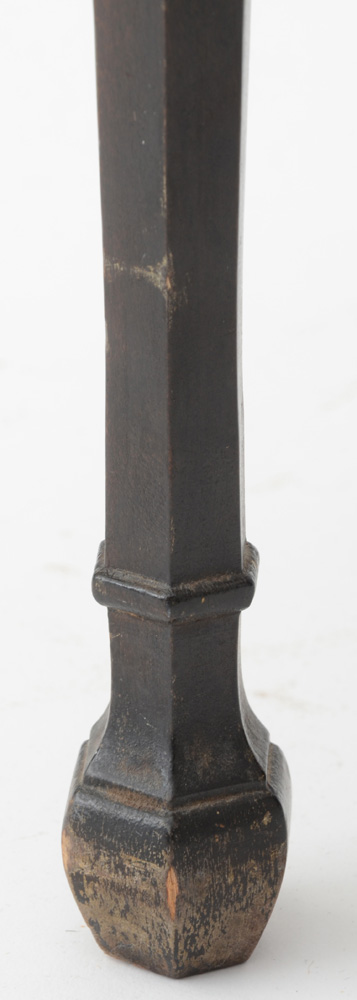 Vintage Caned Armchair with Footstool