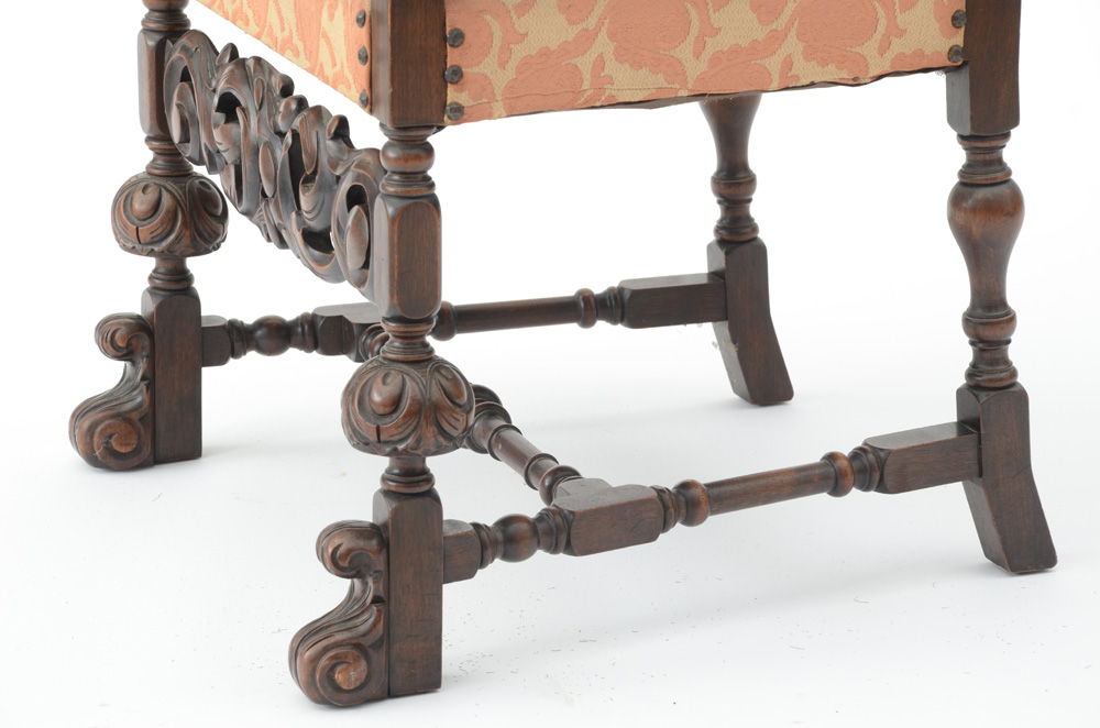 Pair of Hand-carved Walnut Chairs