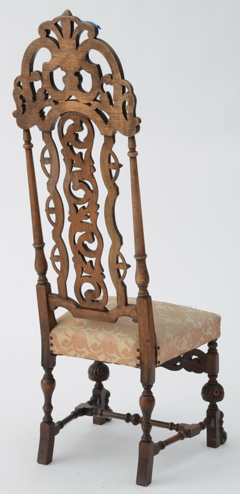 Pair of Hand-carved Walnut Chairs