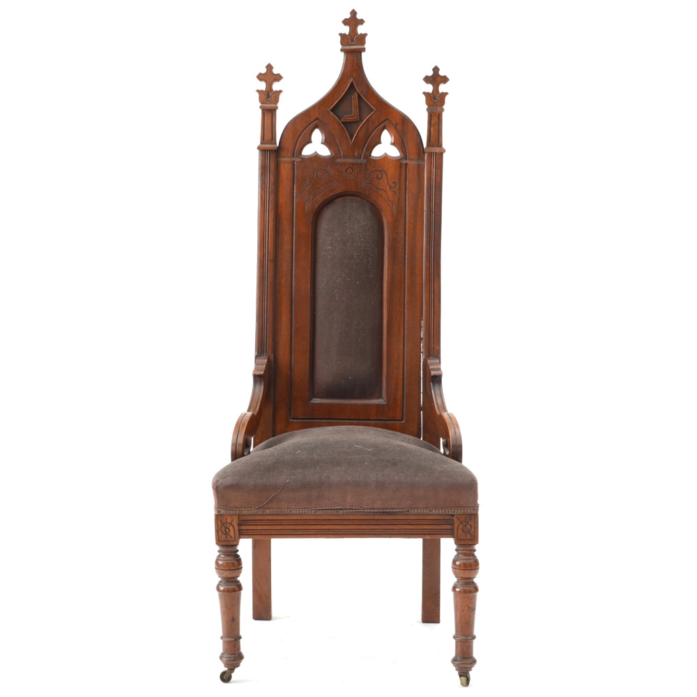High-Backed Gothic Chair