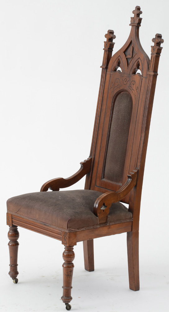 High-Backed Gothic Chair