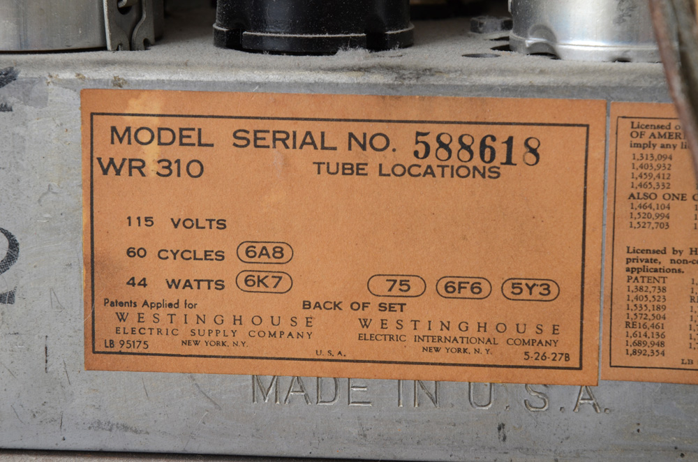 Westinghouse Floor Radio