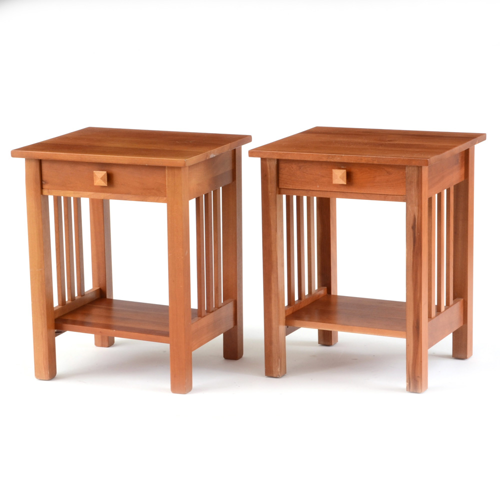 Pair of Vernon American Mission Nightstands