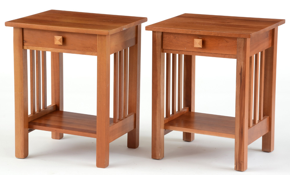 Pair of Vernon American Mission Nightstands