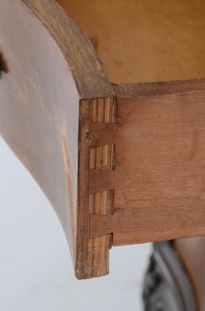 Pair of White Onyx Top Nightstands