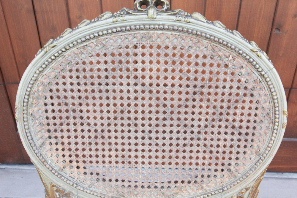 Pair of Vintage Louis XVI Style Parlor Chairs