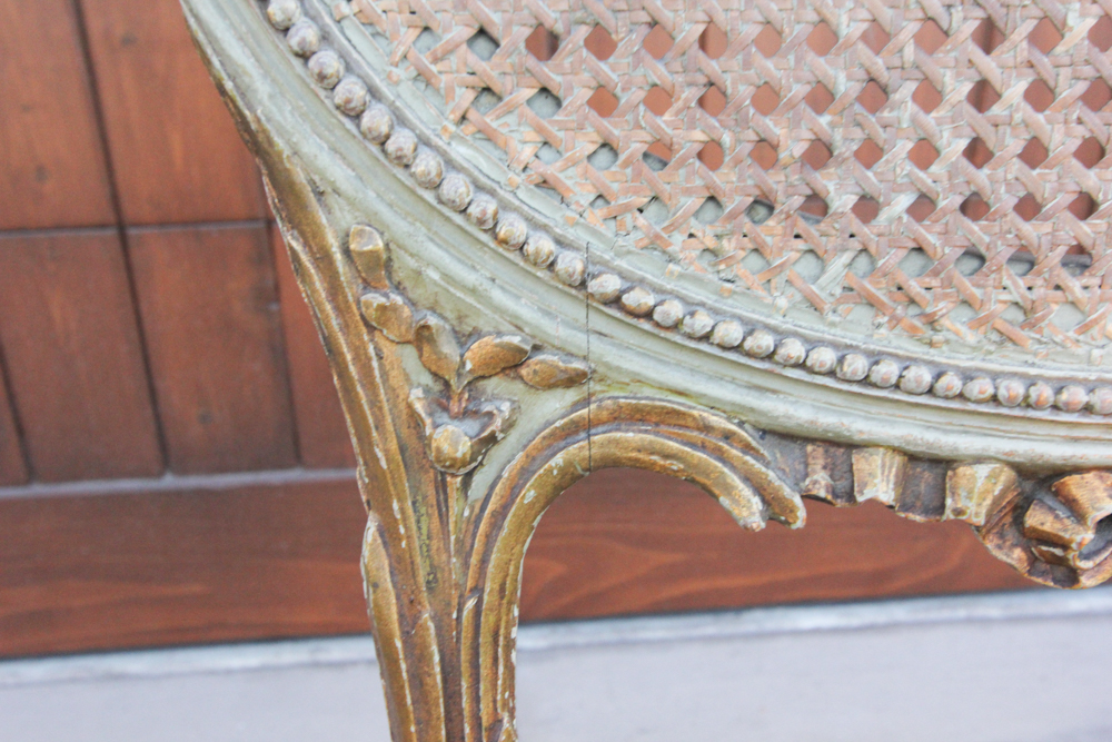 Pair of Vintage Louis XVI Style Parlor Chairs
