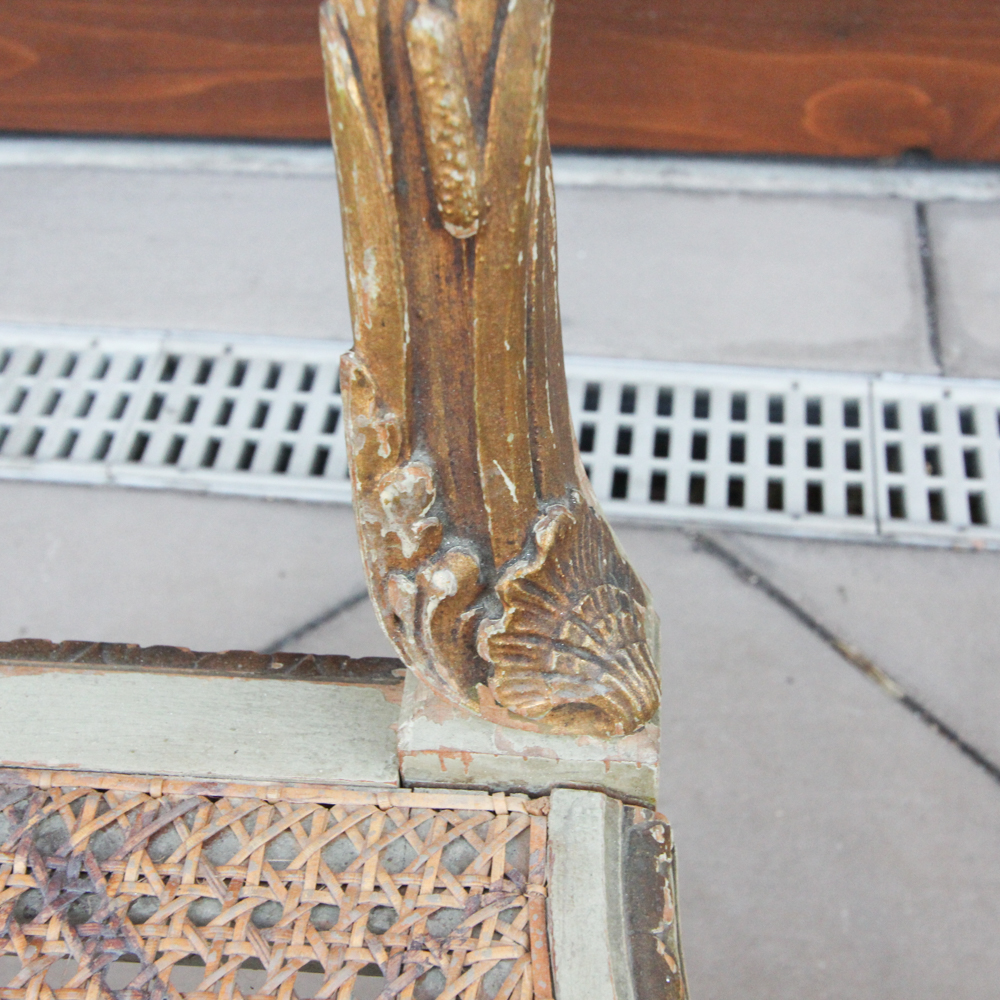 Pair of Vintage Louis XVI Style Parlor Chairs