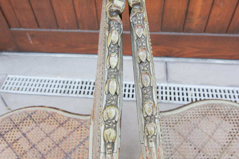 Pair of Vintage Louis XVI Style Parlor Chairs