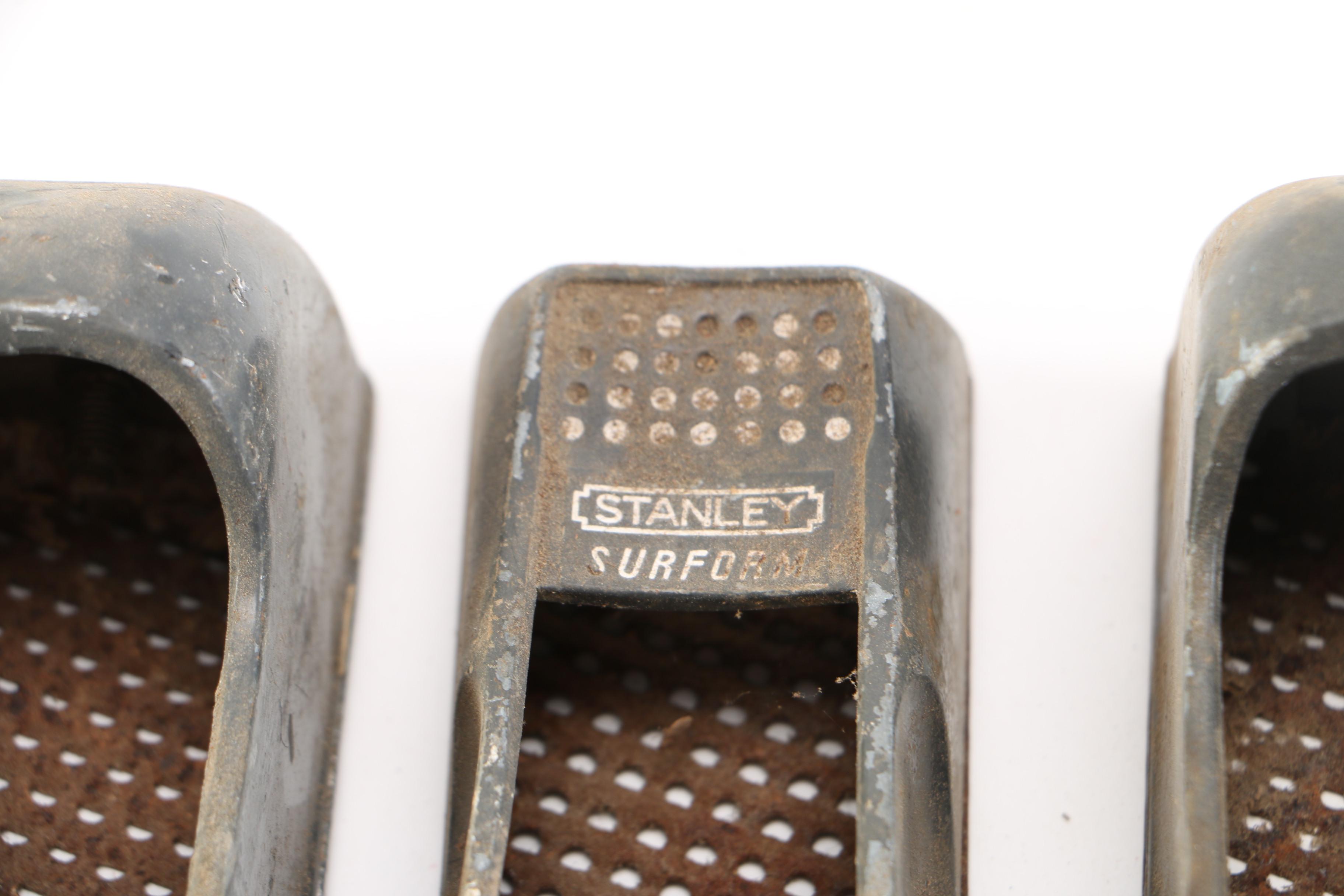 Collection of Stanley Surform Planers, Sanders, and Rasps