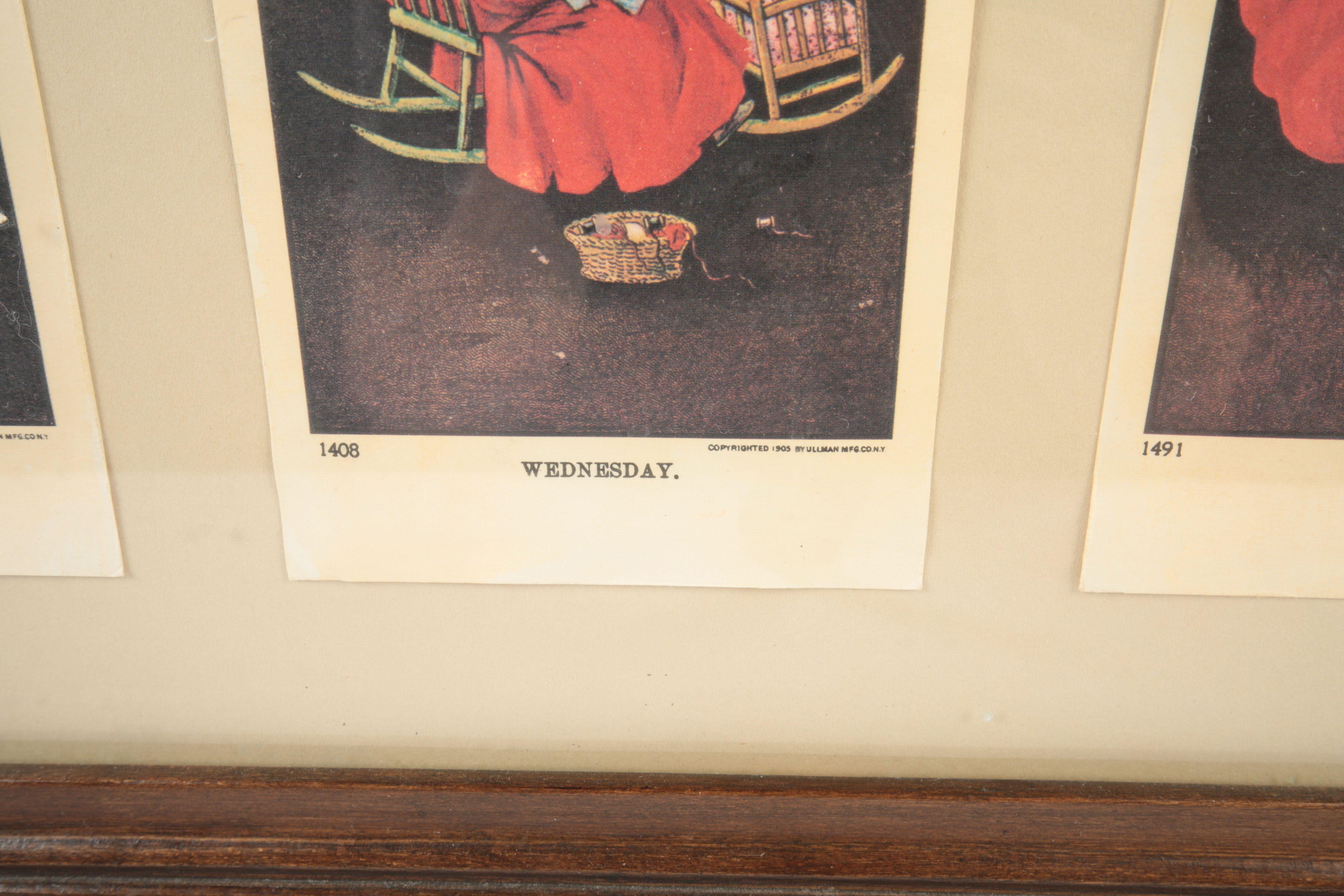 Collection of Framed Early Twentieth-Century Postcards