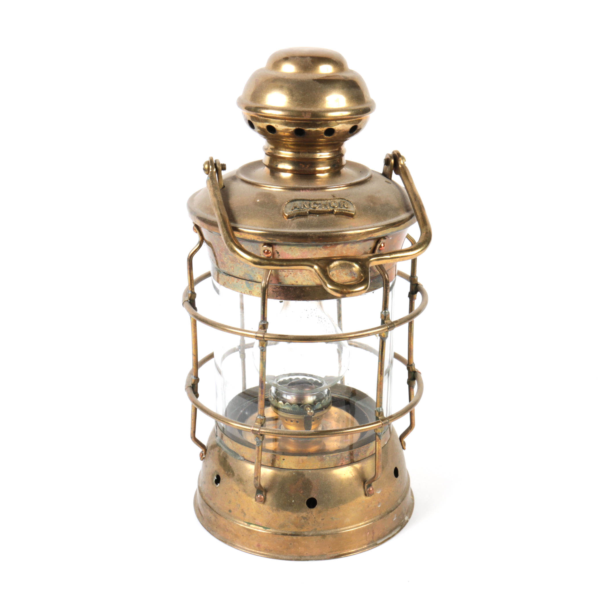 Vintage Brass Ship Lantern