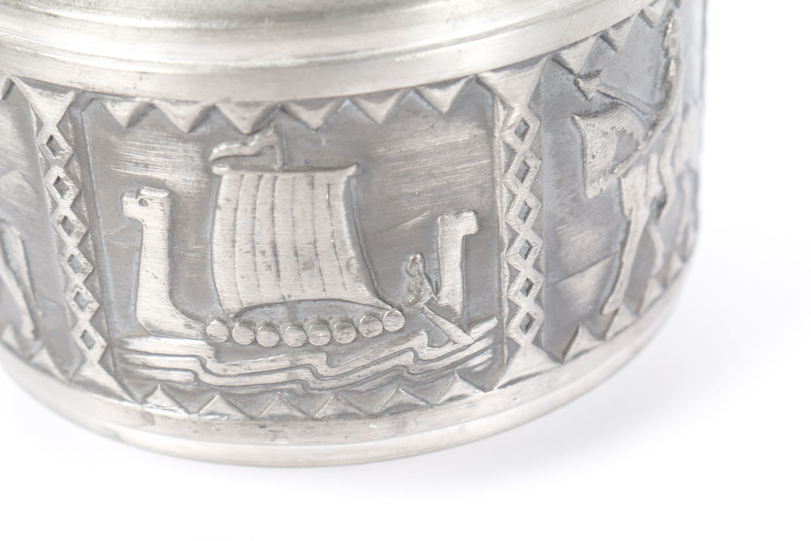 Collection of Hardanger Tinn Norwegian Pewter Pieces and Flatware