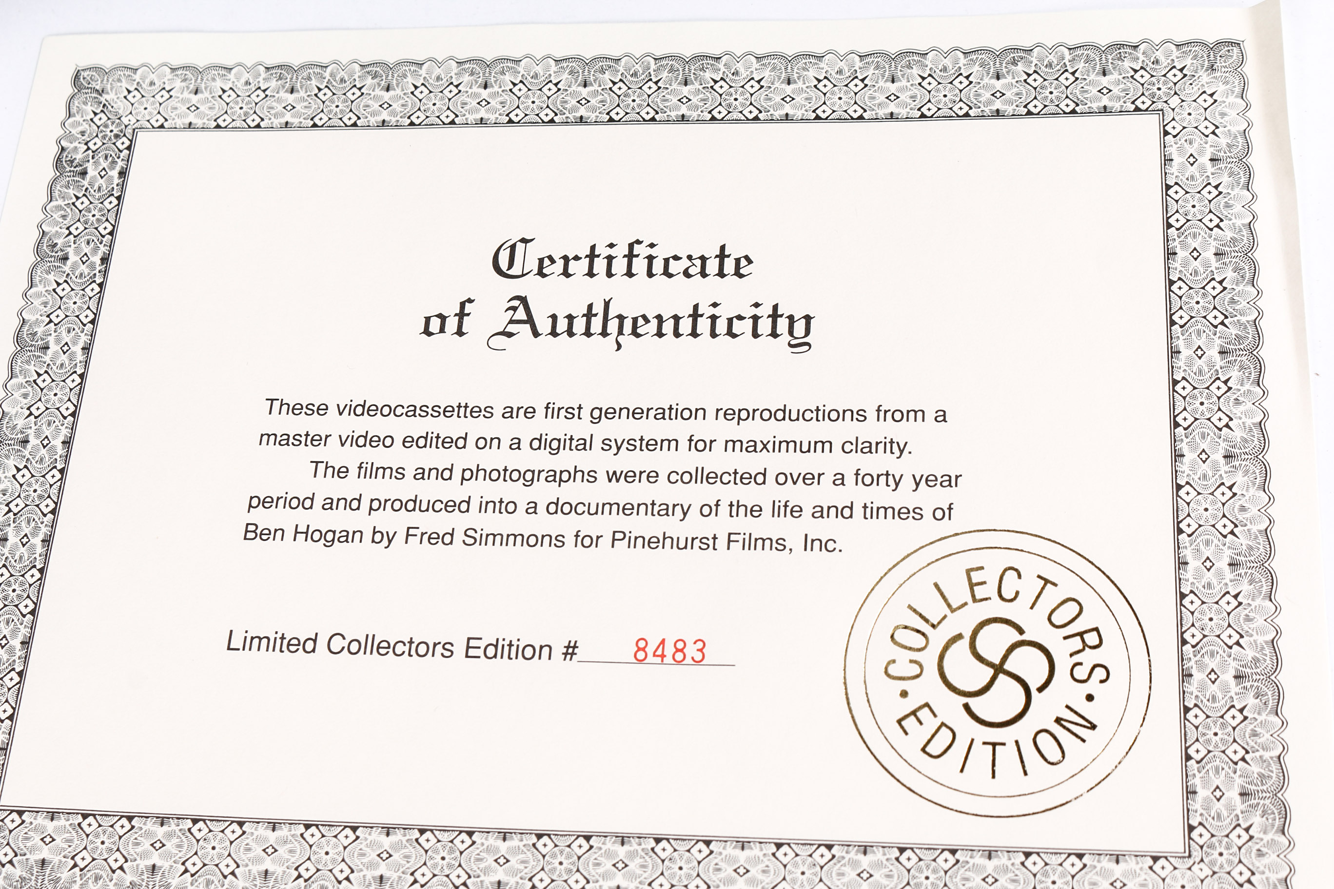 "A Hard Case from Texas" Ben Hogan Documentary on VHS