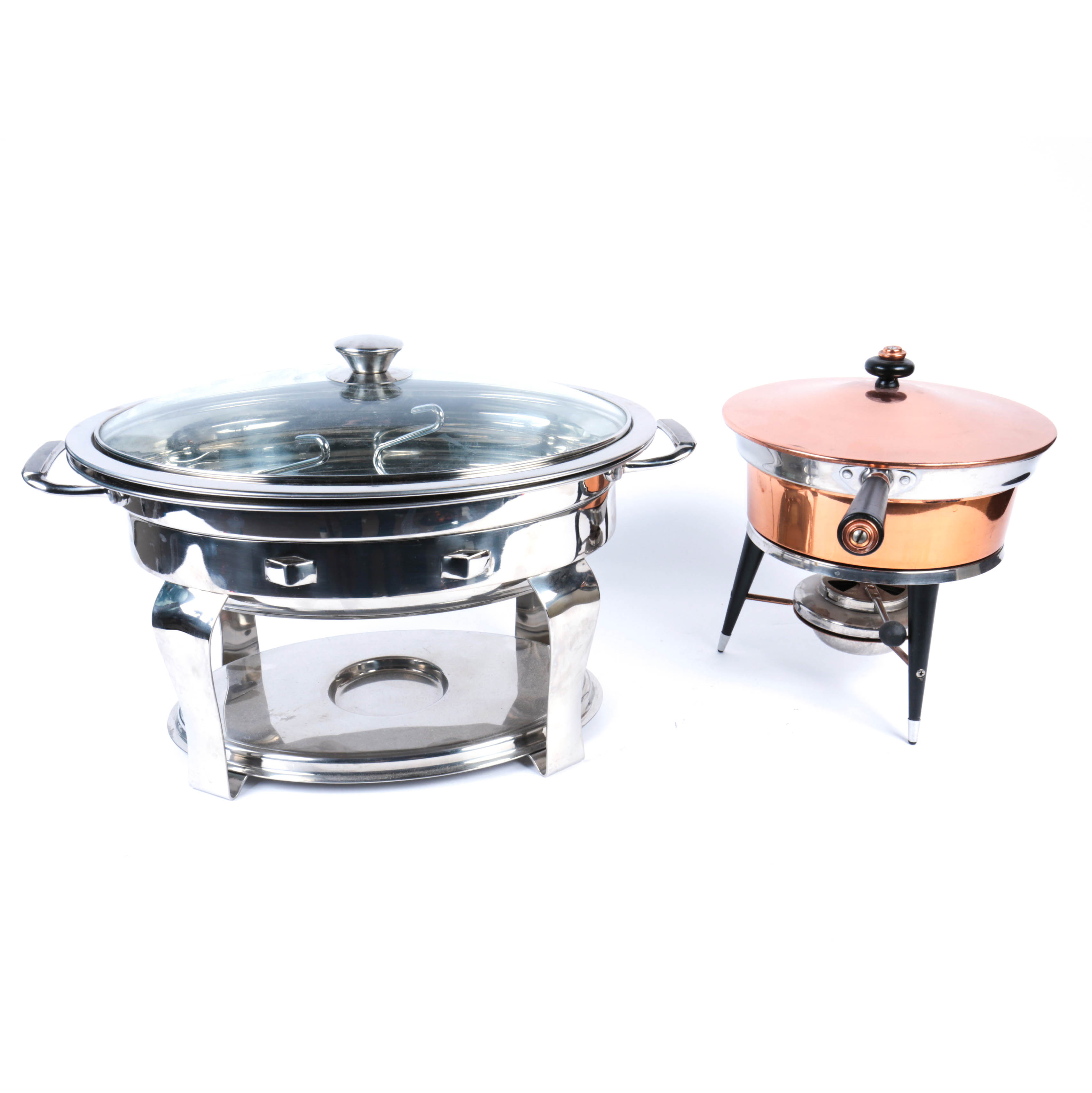 Two Chafing Dishes