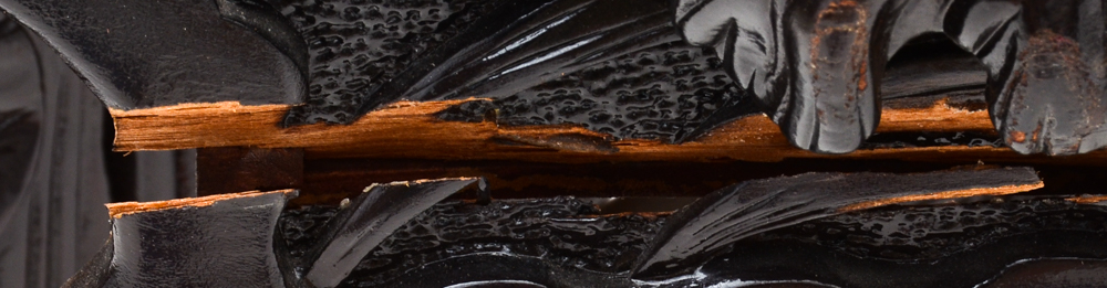 Ornate Carved Partner Desk