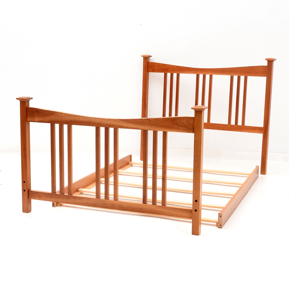 Vernon American Mission Queen Bed Frame