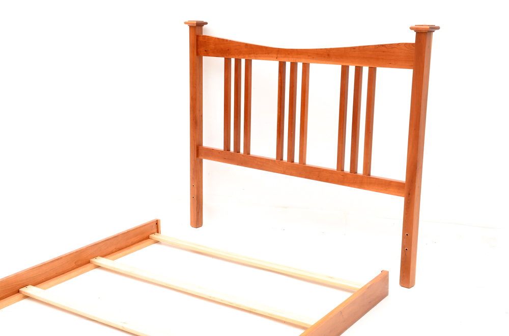 Vernon American Mission Queen Bed Frame