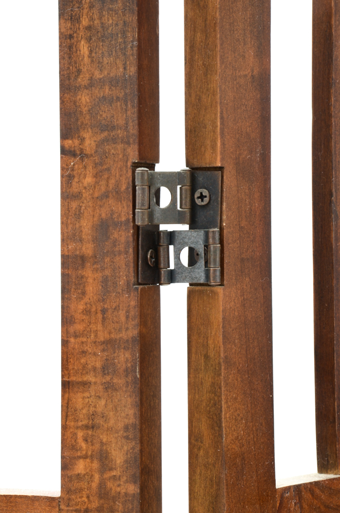 Wooden Three Panel Room Divider