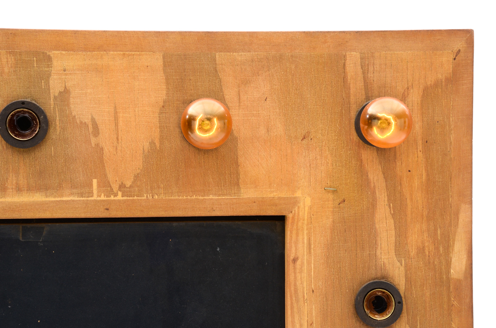 Oak Wood Wall Frame with Lights