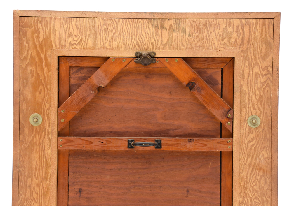 Oak Wood Wall Frame with Lights