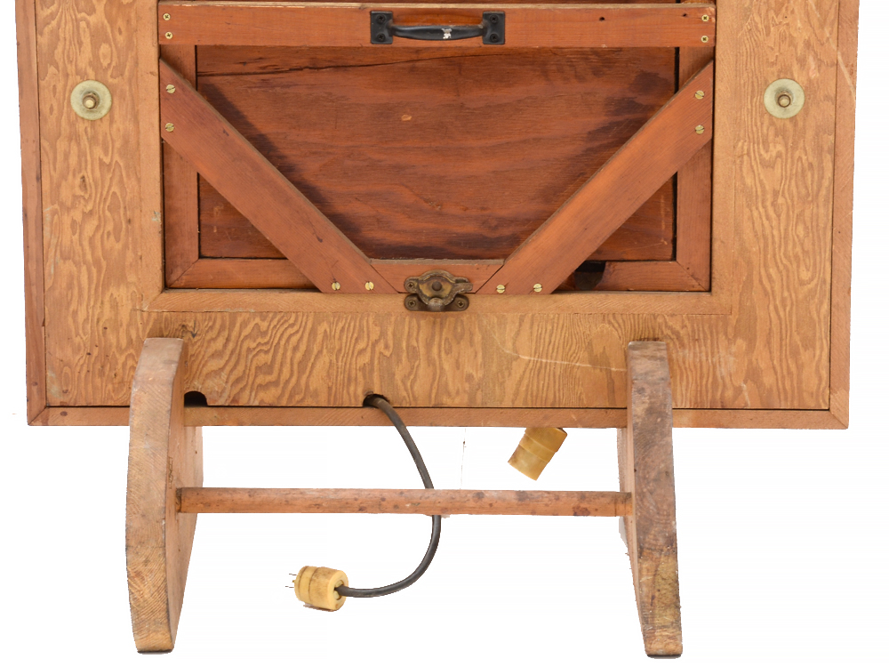 Oak Wood Wall Frame with Lights