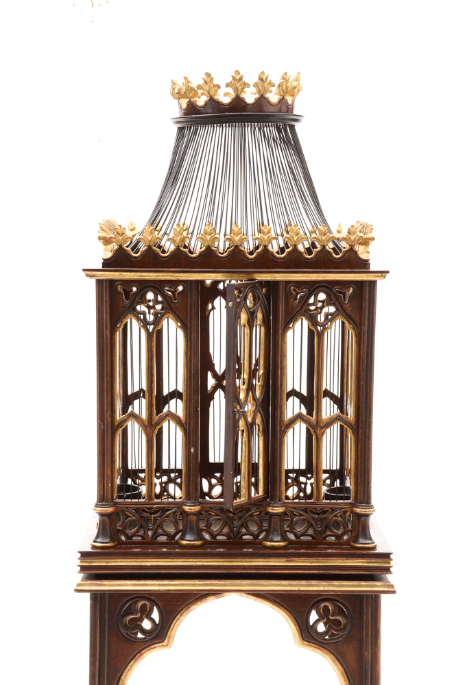 Gothic Style Bird Cage on Stand