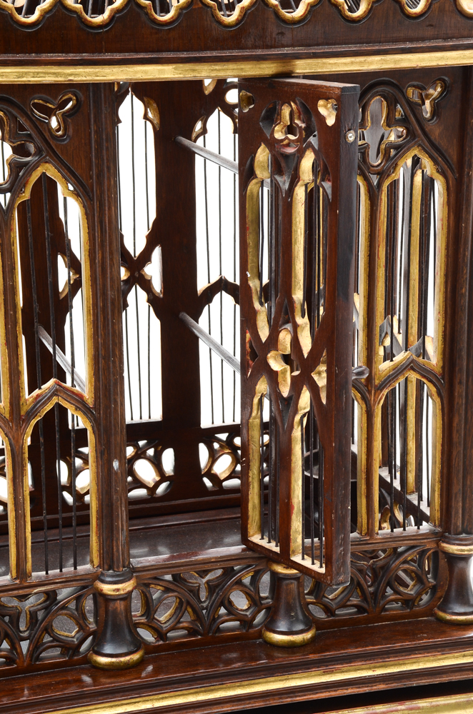 Gothic Style Bird Cage on Stand