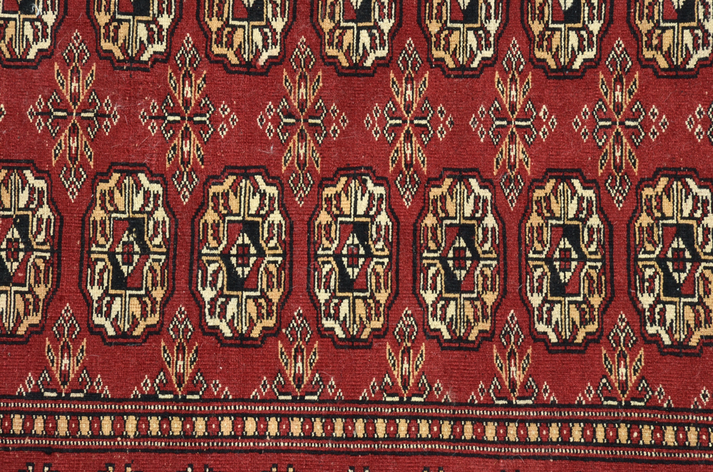 Hand-Knotted Bokhara Accent Rug