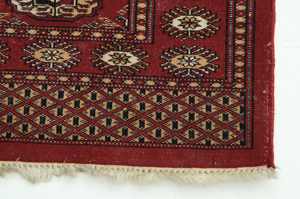Hand-Knotted Bokhara Accent Rug