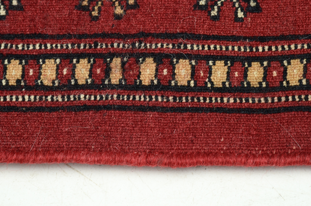 Hand-Knotted Bokhara Accent Rug