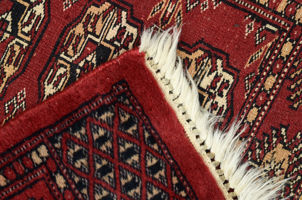 Hand-Knotted Bokhara Accent Rug