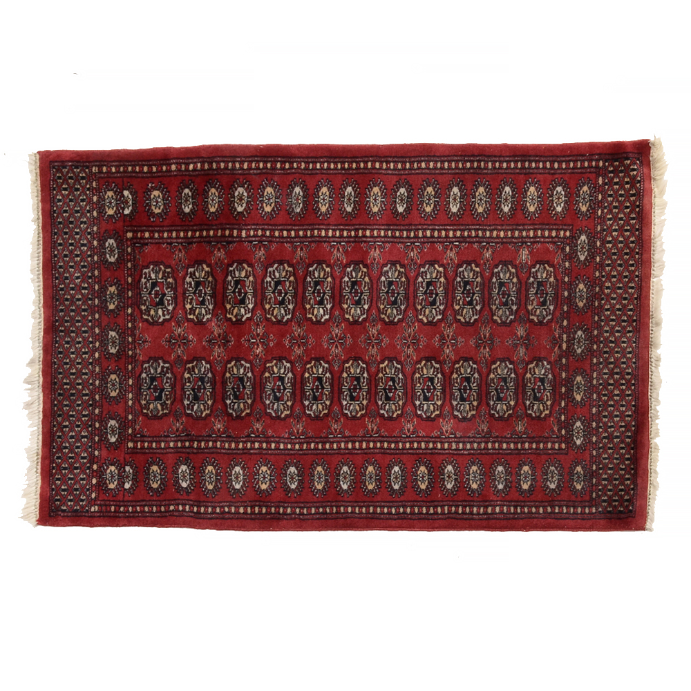 Hand-Knotted Bokhara Accent Rug