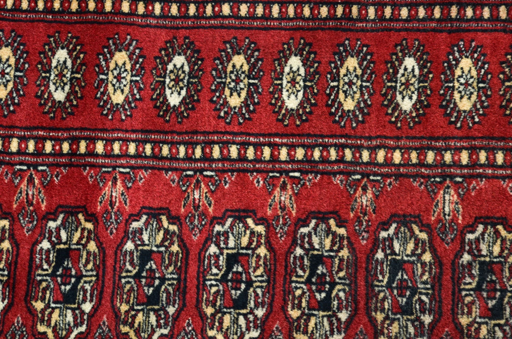 Hand-Knotted Bokhara Accent Rug