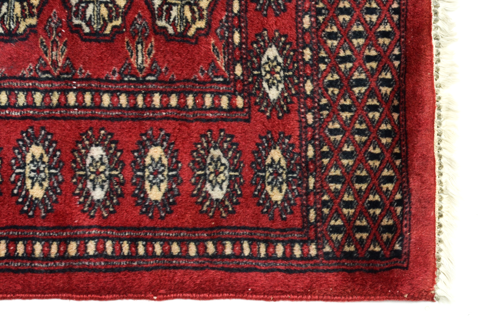 Hand-Knotted Bokhara Accent Rug