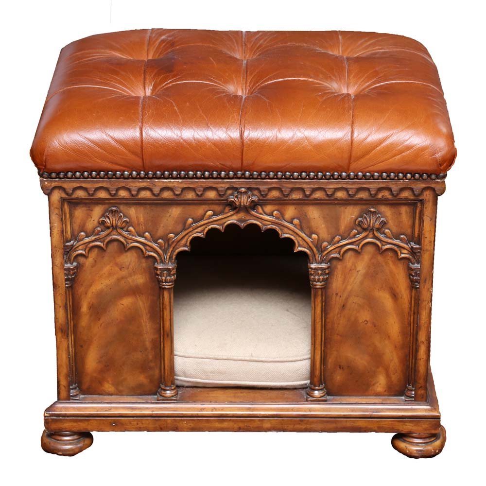 Maitland-Smith Gothic Revival Pet Bed