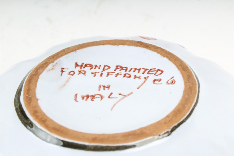 Tiffany & Co Hand Painted Italian Majolica Bowl